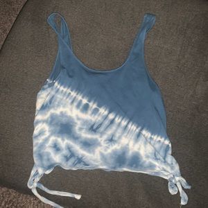 Cropped tye dye tank